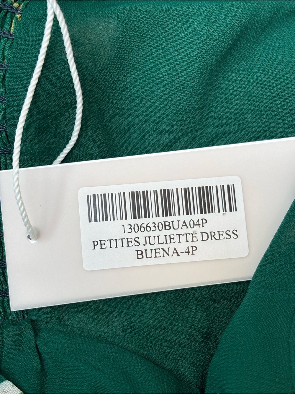 Reformation Juliette MIdi Dress Buena Emerald Green Floral Size 4P New - Picture 11 of 14